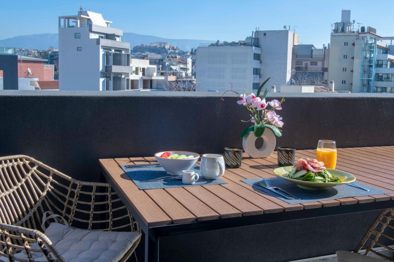 Ferienwohnung Luxury Penthouse With Acropolis View And Jacuzzi Athen Exterior foto